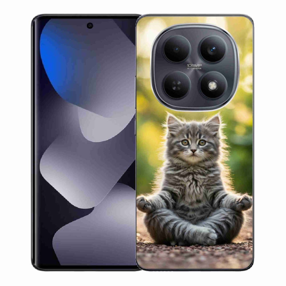 Gél borítás mmCase a Xiaomi Redmi Note 15 4G-hez - meditáló cica