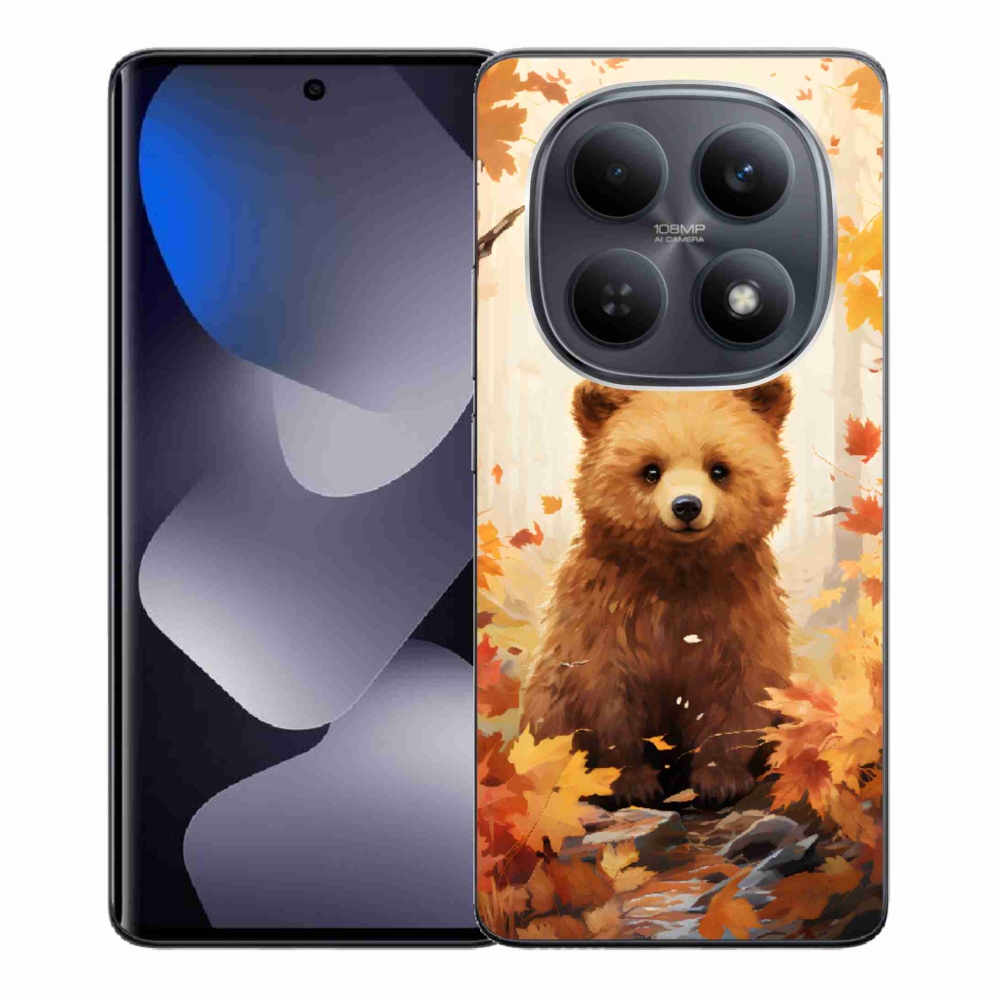Gél borítás mmCase a Xiaomi Redmi Note 15 4G-hez - medve az erdőben