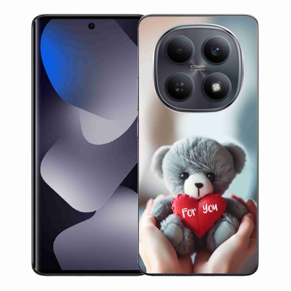 Gél borítás mmCase a Xiaomi Redmi Note 15 4G-hez - mackó a szerelmeseknek