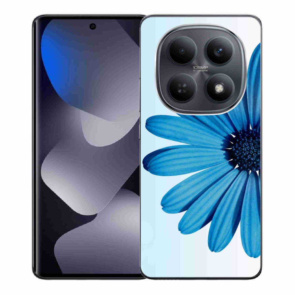 Zselés borítás mmCase a Xiaomi Redmi Note 15 4G-hez - kék százszorszép