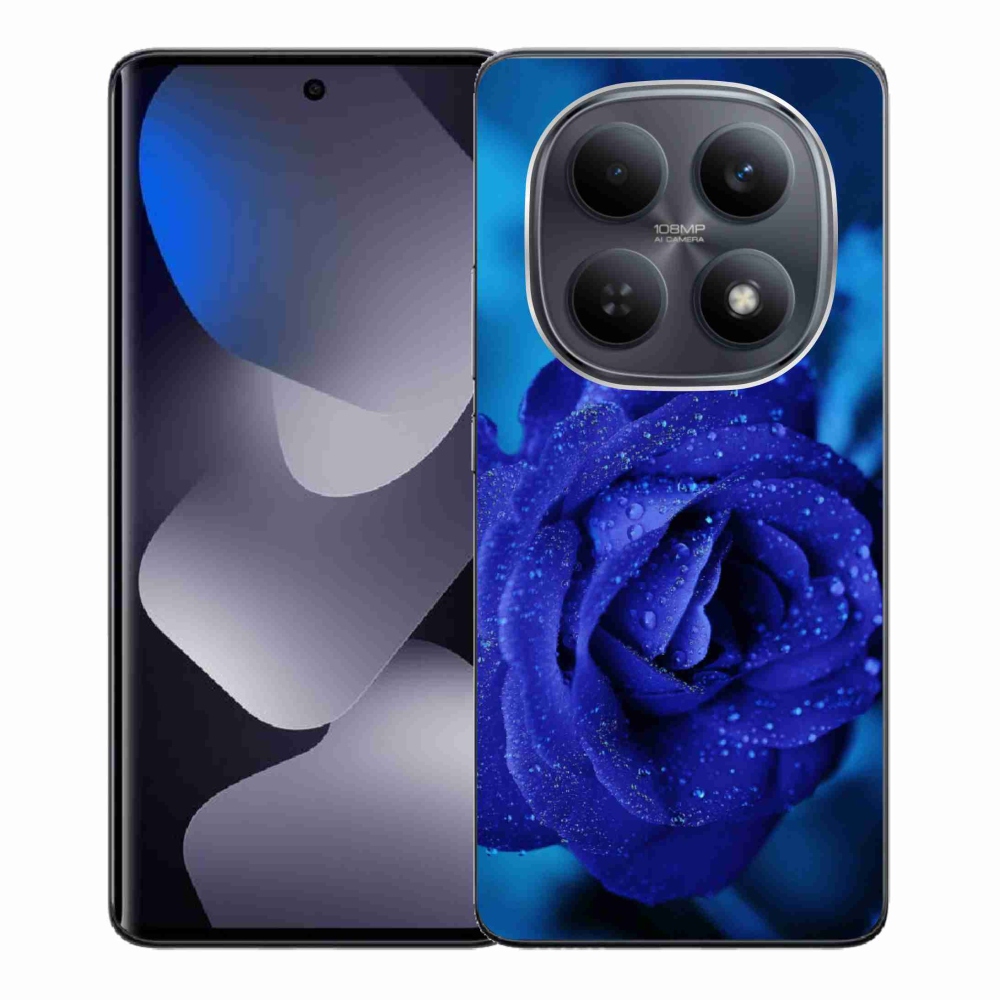 Gél borítás mmCase a Xiaomi Redmi Note 15 4G-hez - kék rózsa