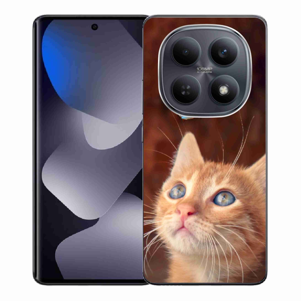 Gél borítás mmCase a Xiaomi Redmi Note 15 4G-hez - pillangó és cica
