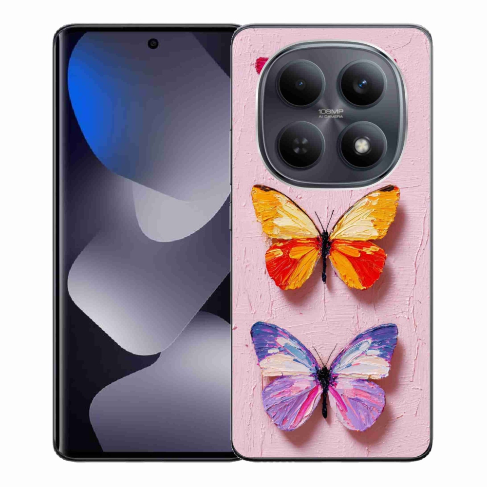 Gél borítás mmCase a Xiaomi Redmi Note 15 4G-hez - pillangó trió