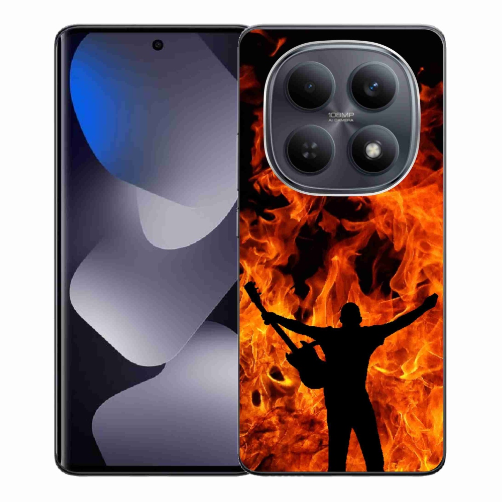 Gél borító mmCase a Xiaomi Redmi Note 15 4G - zenész és tűz