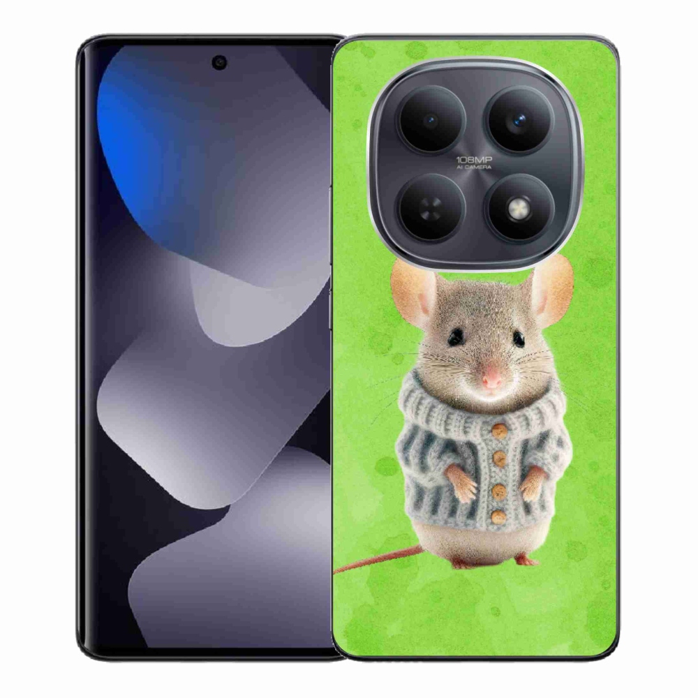 Gél borítás mmCase a Xiaomi Redmi Note 15 4G - egér pulóverben