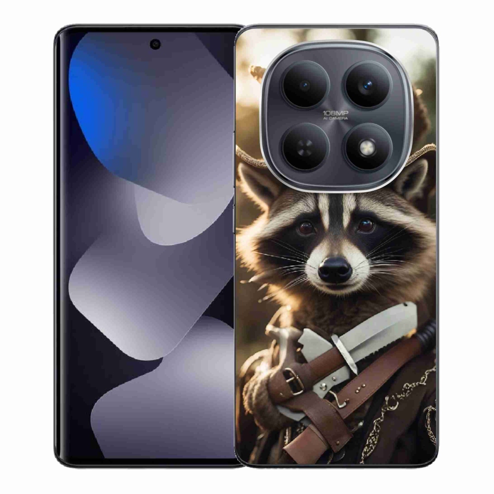 Gél borító mmCase a Xiaomi Redmi Note 15 4G-hez - mosómedve egyenruhában