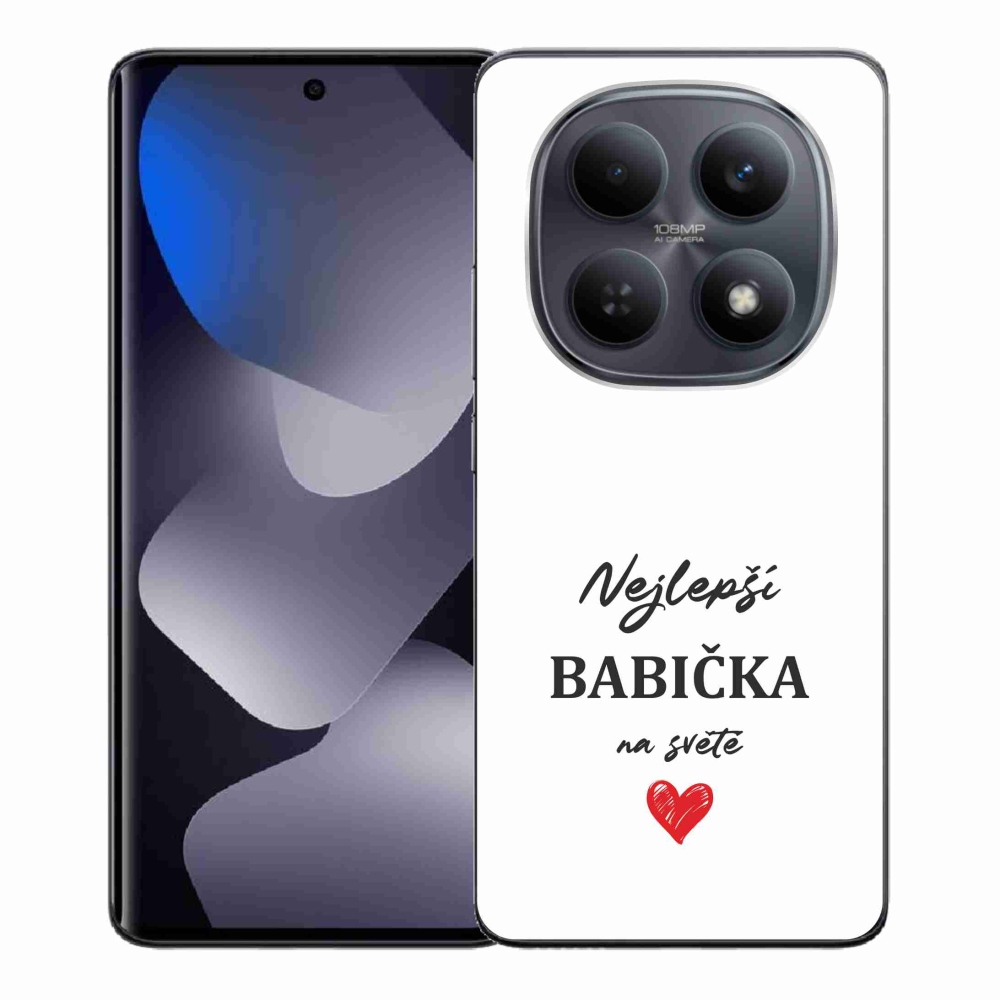 Gél borító mmCase a Xiaomi Redmi Note 15 4G - legjobb nagymama 1 fehér háttérrel