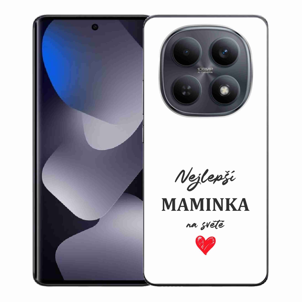 Gél borító mmCase a Xiaomi Redmi Note 15 4G-hez - legjobb anya 1 fehér háttér