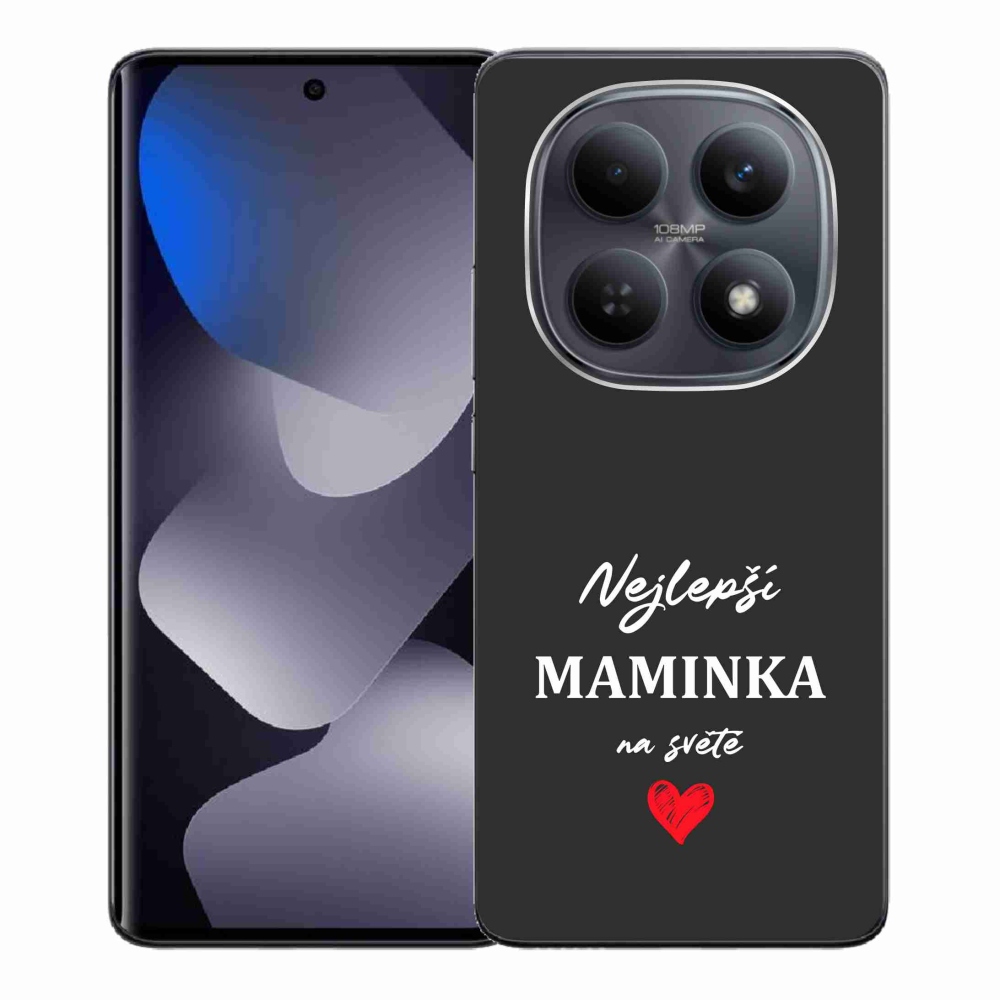 Gél borító mmCase a Xiaomi Redmi Note 15 4G - legjobb anya 1 fekete háttérrel