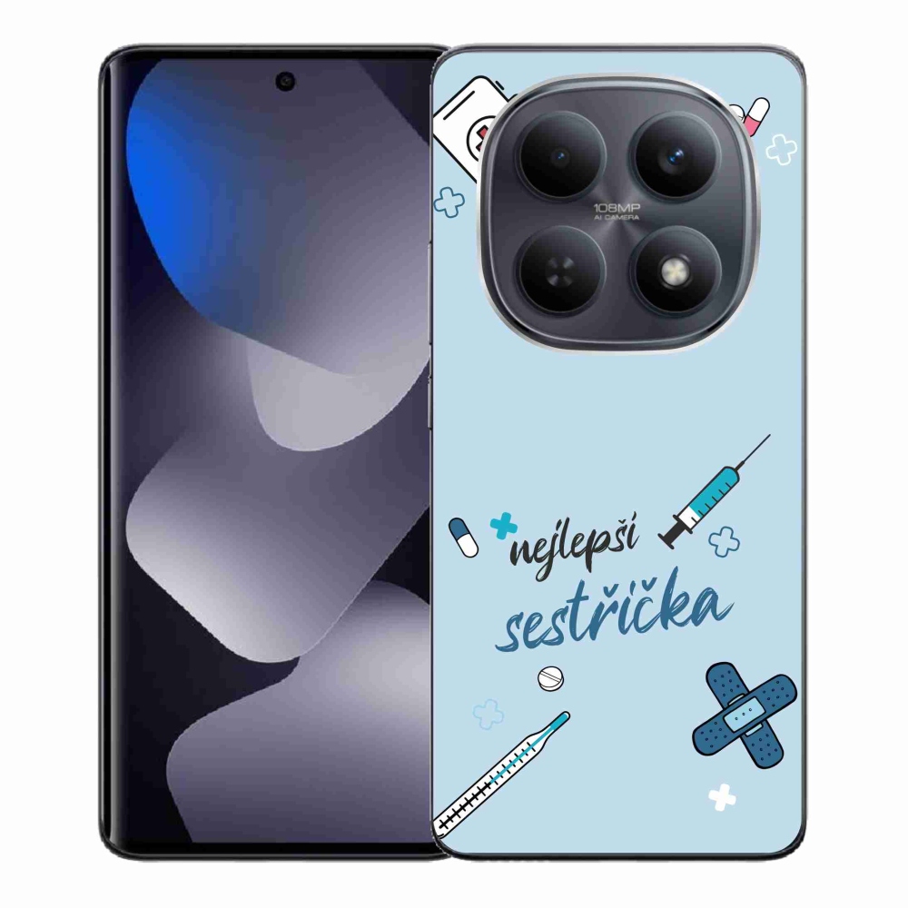 Gél borító mmCase a Xiaomi Redmi Note 15 4G - legjobb kishúg kék háttérrel