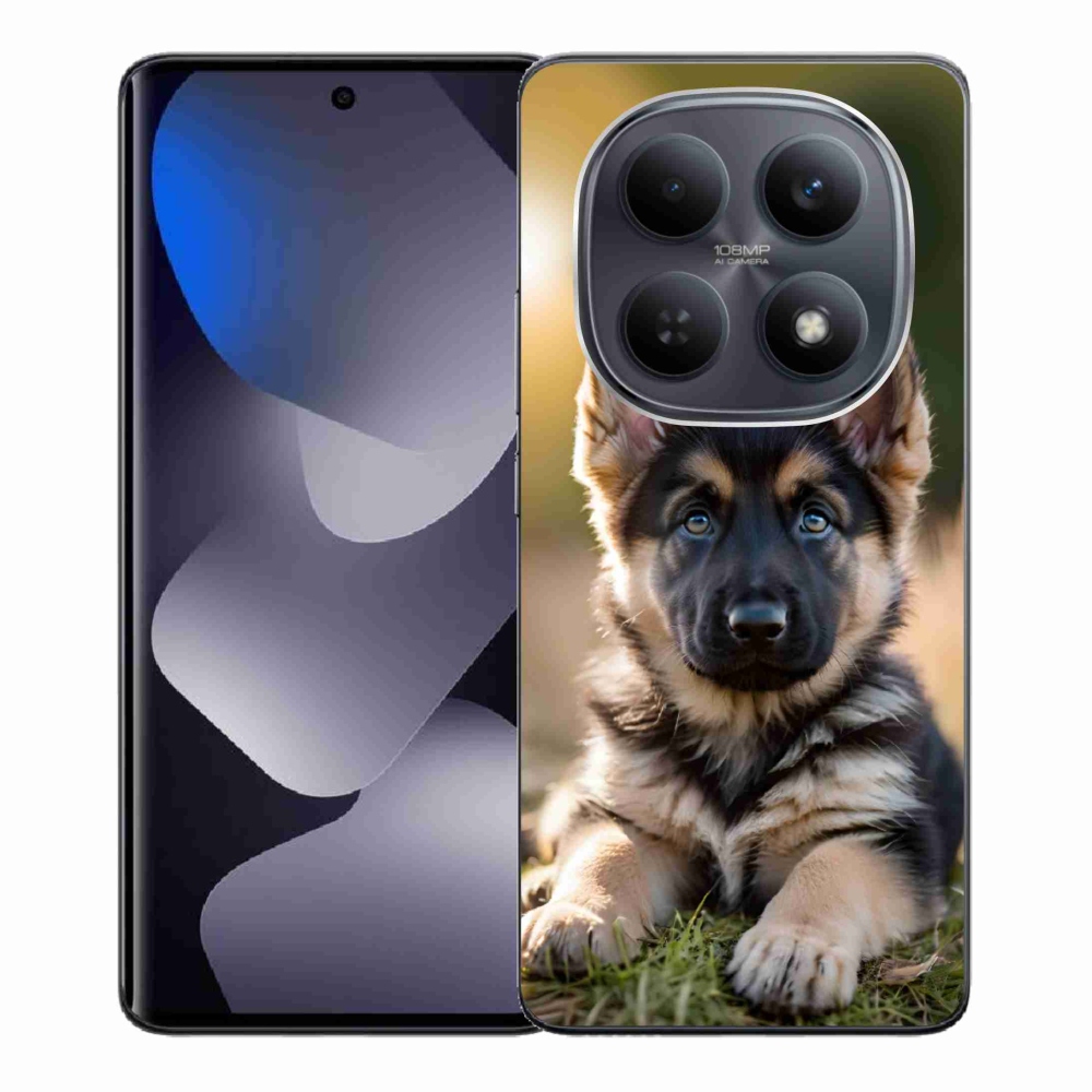 Gél borítás mmCase a Xiaomi Redmi Note 15 4G-hez - Német juhászkutya a természetben