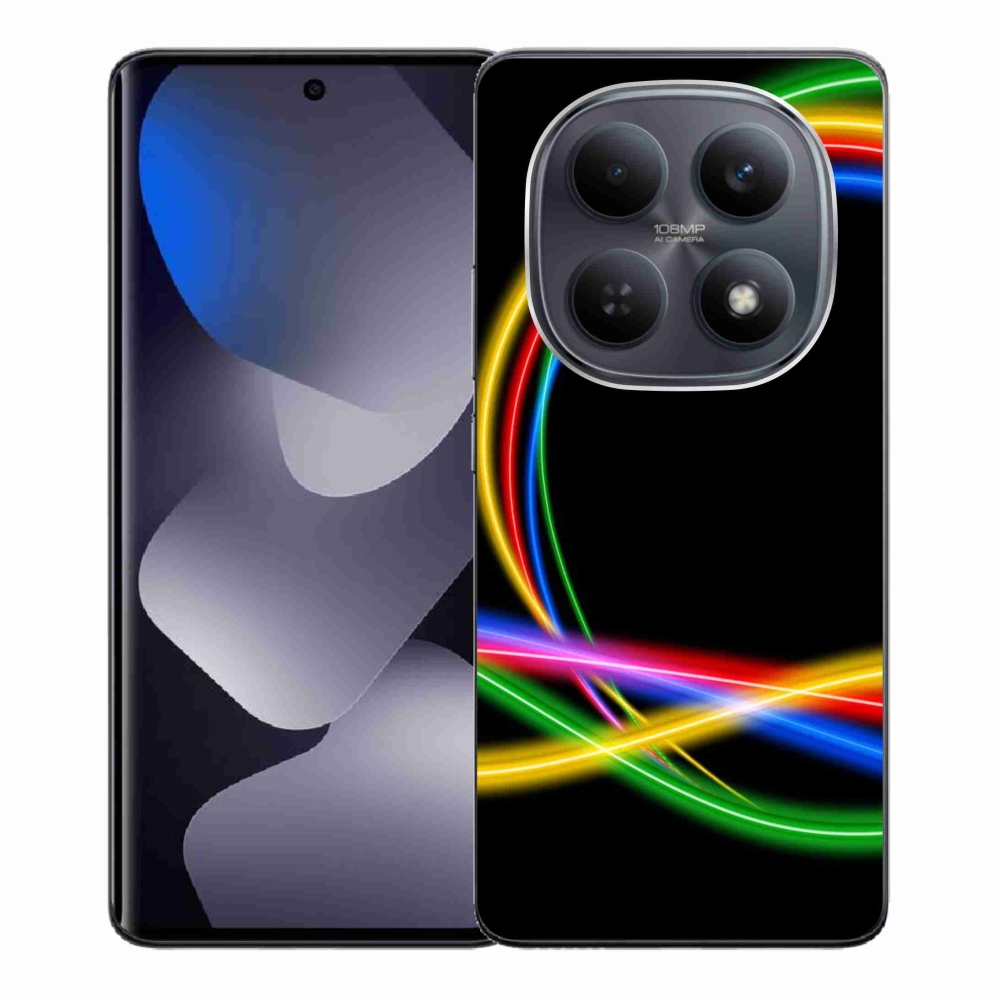 Gél borító mmCase a Xiaomi Redmi Note 15 4G-hez - neon körök