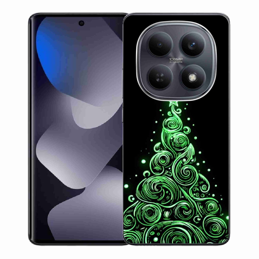 Gél borítás mmCase a Xiaomi Redmi Note 15 4G-hez - neon karácsonyfa 3