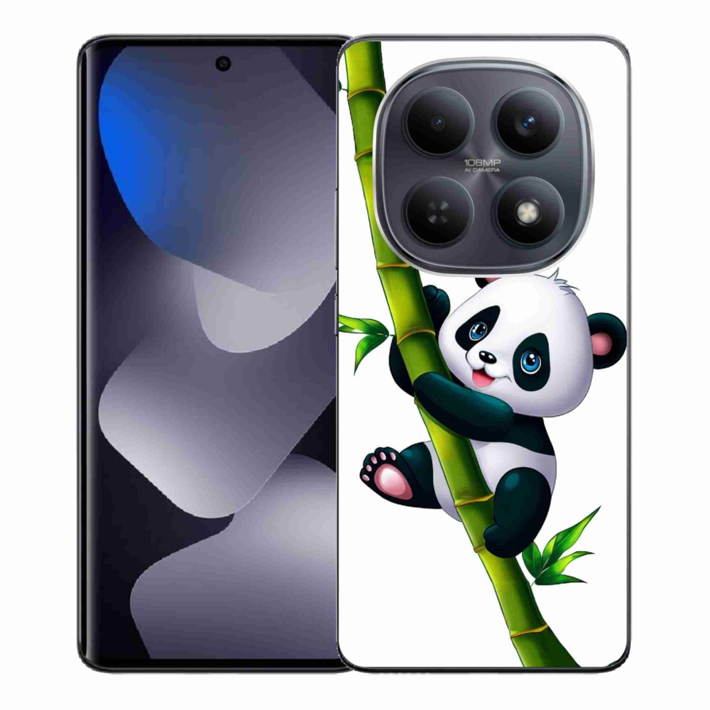 Gél borítás mmCase a Xiaomi Redmi Note 15 4G-hez - panda a bambuszon