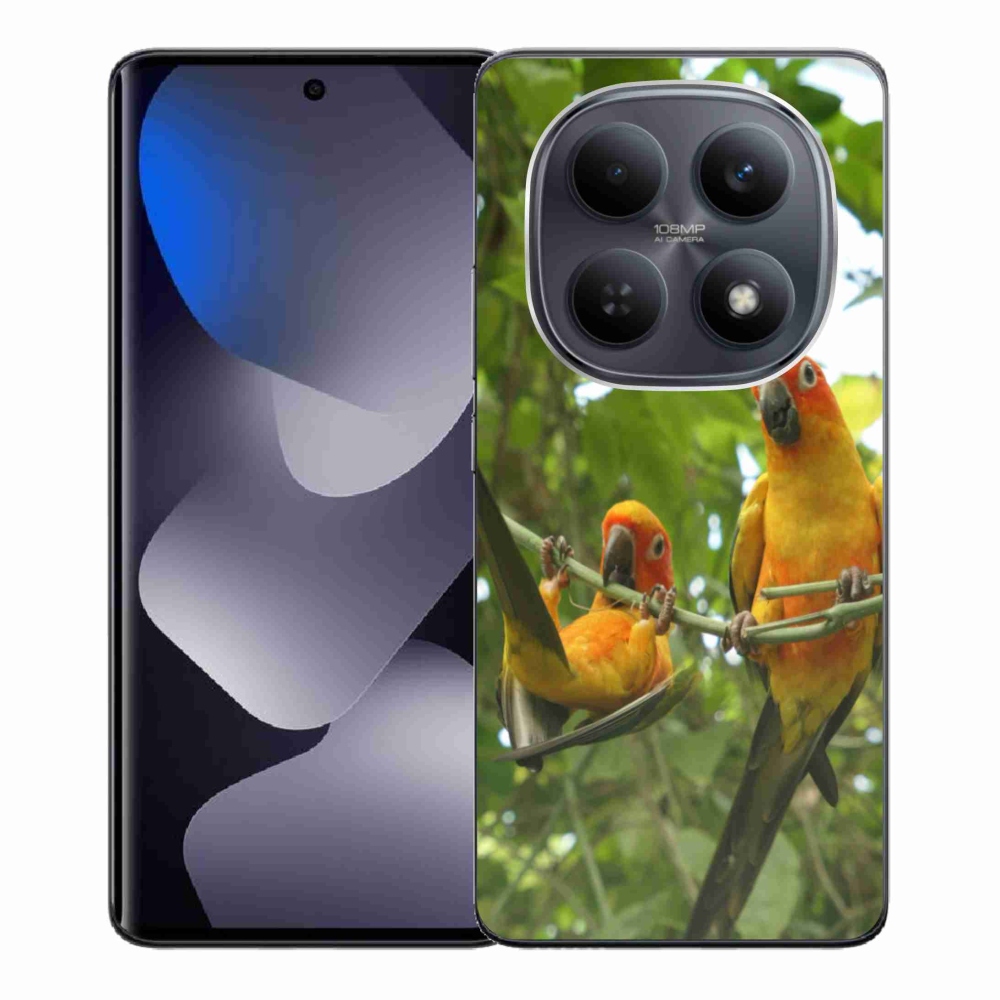 Gél borítás mmCase a Xiaomi Redmi Note 15 4G-hez - papagájok aratingy