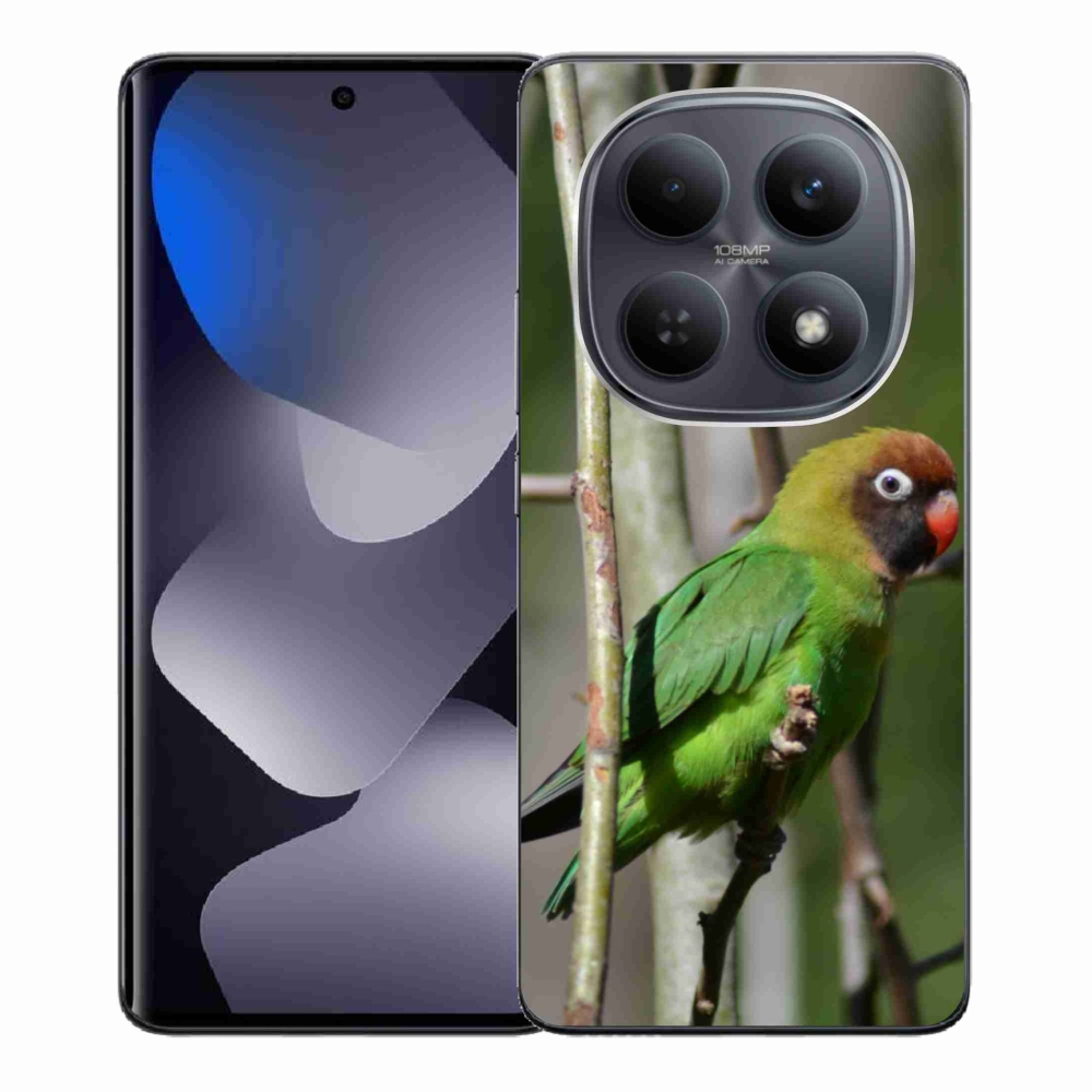 Gél borító mmCase a Xiaomi Redmi Note 15 4G-hez - papagáj agapornis