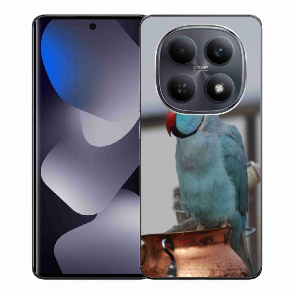 Gél borítás mmCase a Xiaomi Redmi Note 15 4G-hez - papagáj alexander kék
