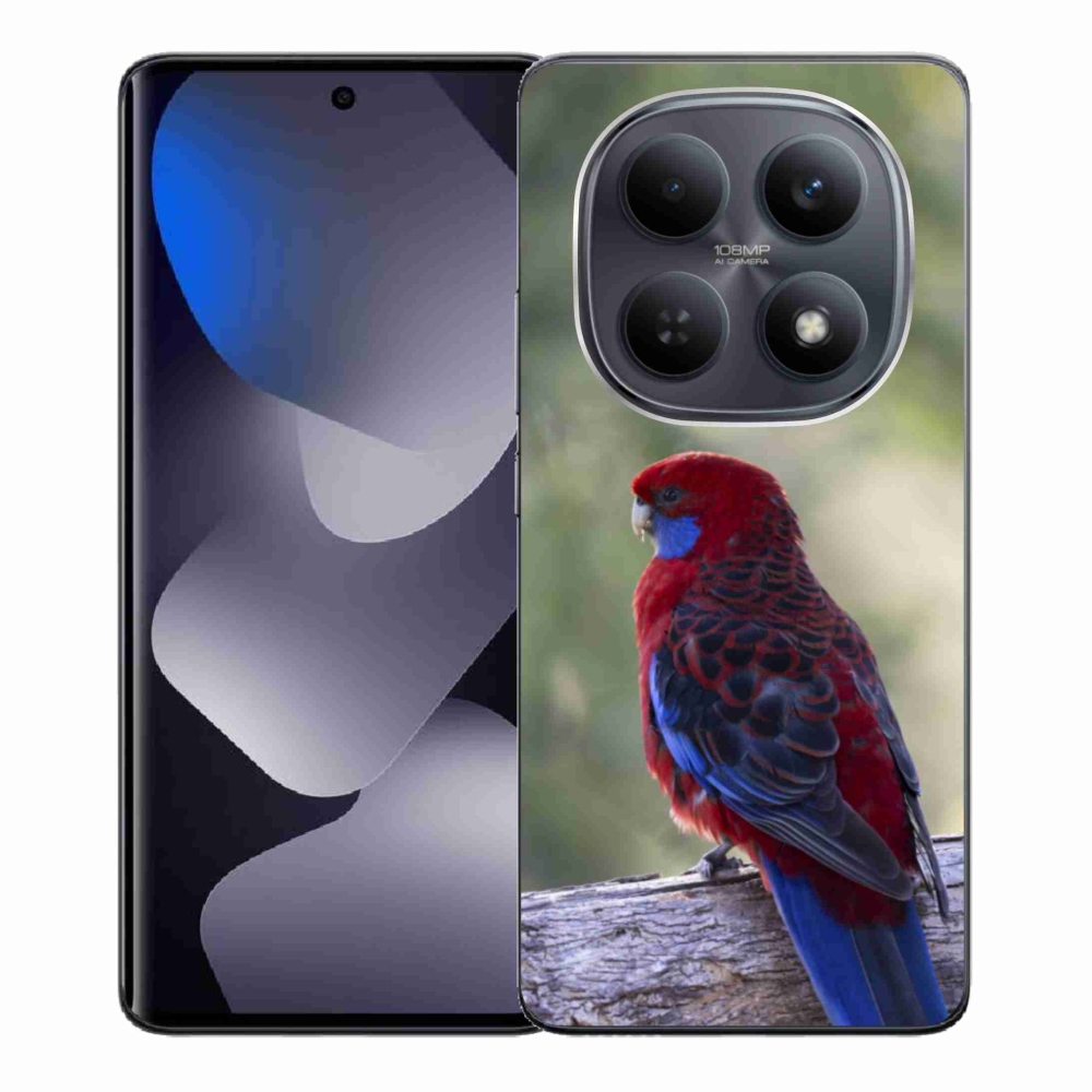 Gél borítás mmCase a Xiaomi Redmi Note 15 4G-hez - papagáj rosela