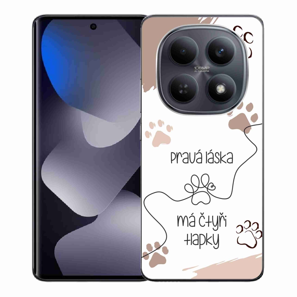 Gél borítás mmCase a Xiaomi Redmi Note 15 4G-hez - kutya motívum 1 fehér háttér