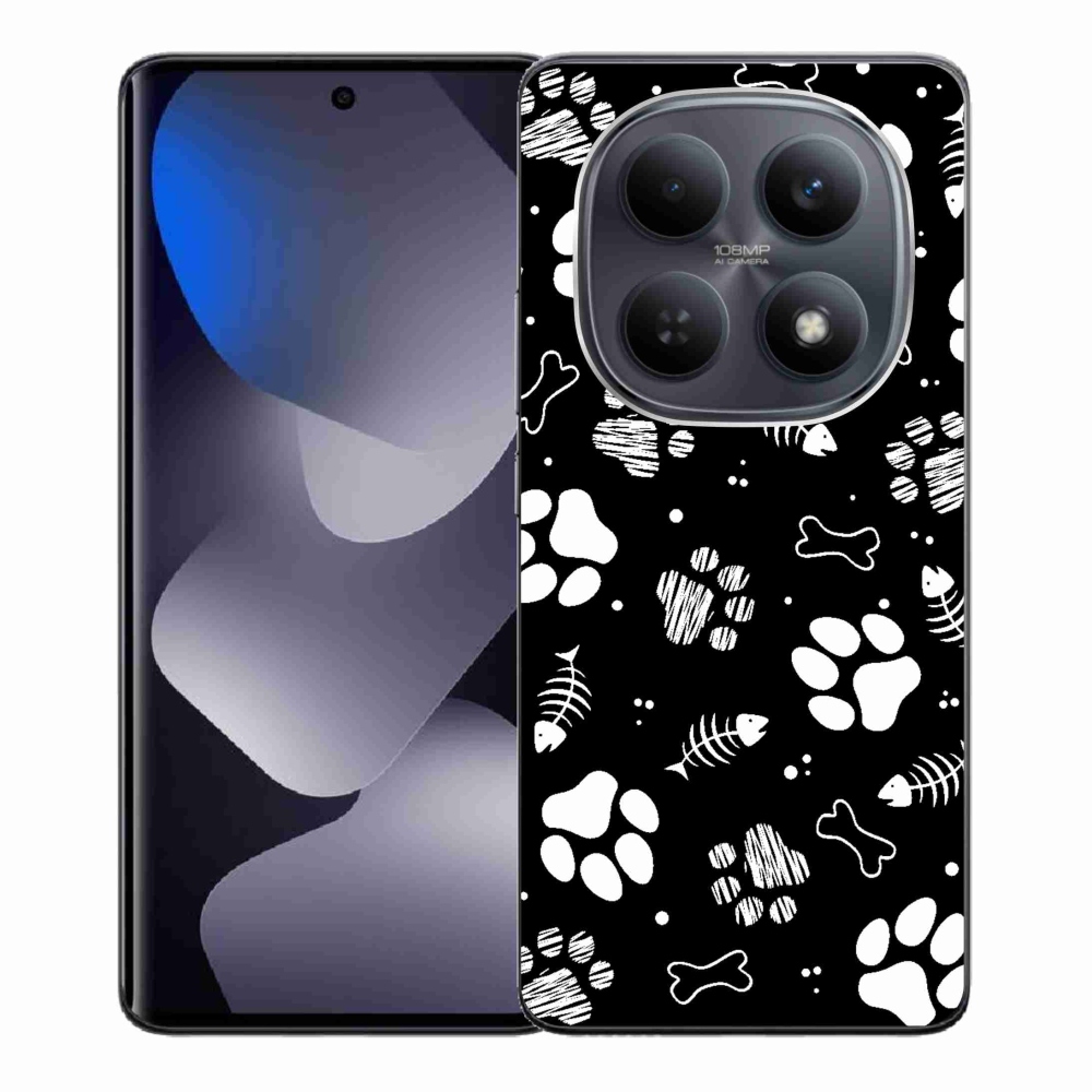 Gél borítás mmCase a Xiaomi Redmi Note 15 4G-hez - kutyamancsok