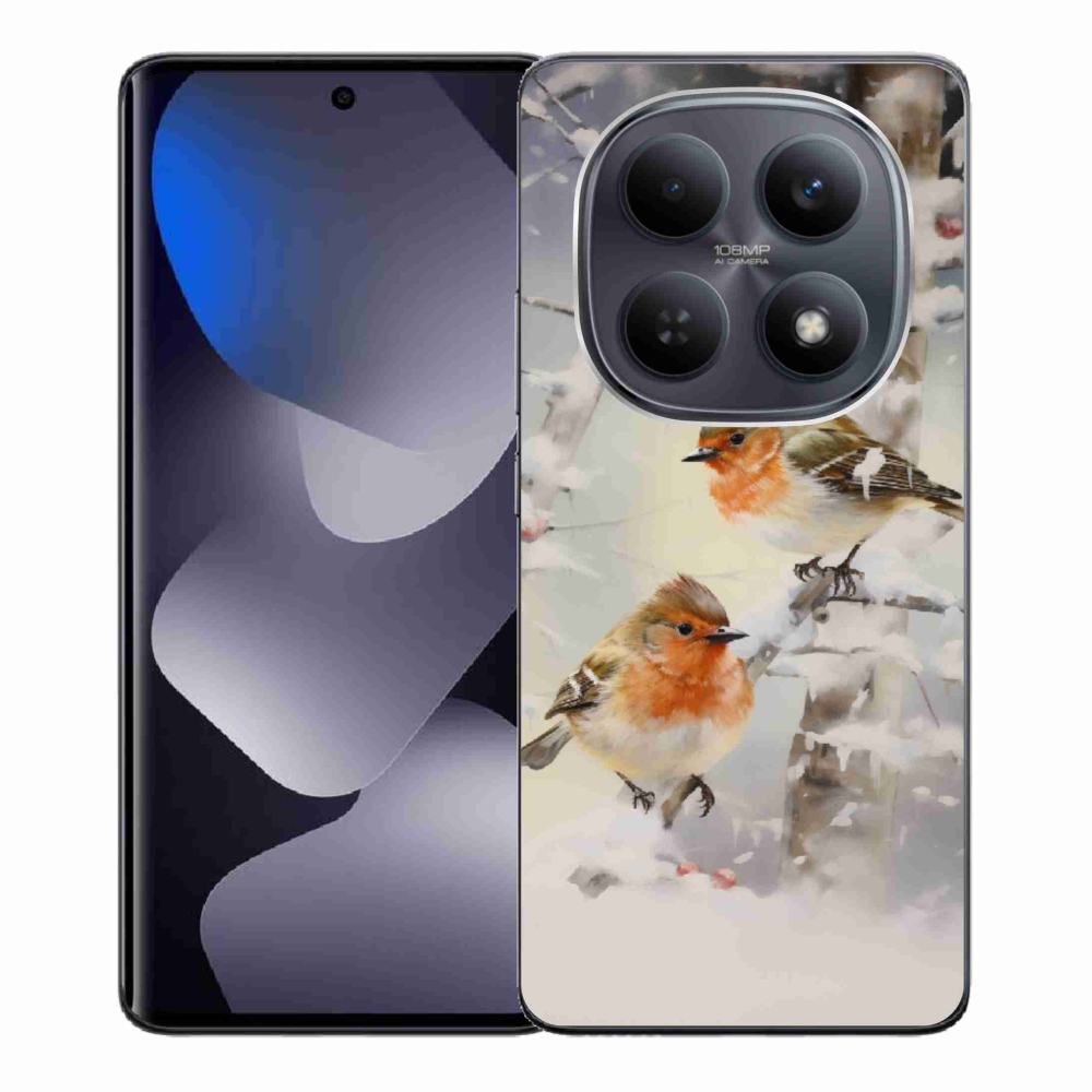 Gél borítás mmCase a Xiaomi Redmi Note 15 4G - madarak télen