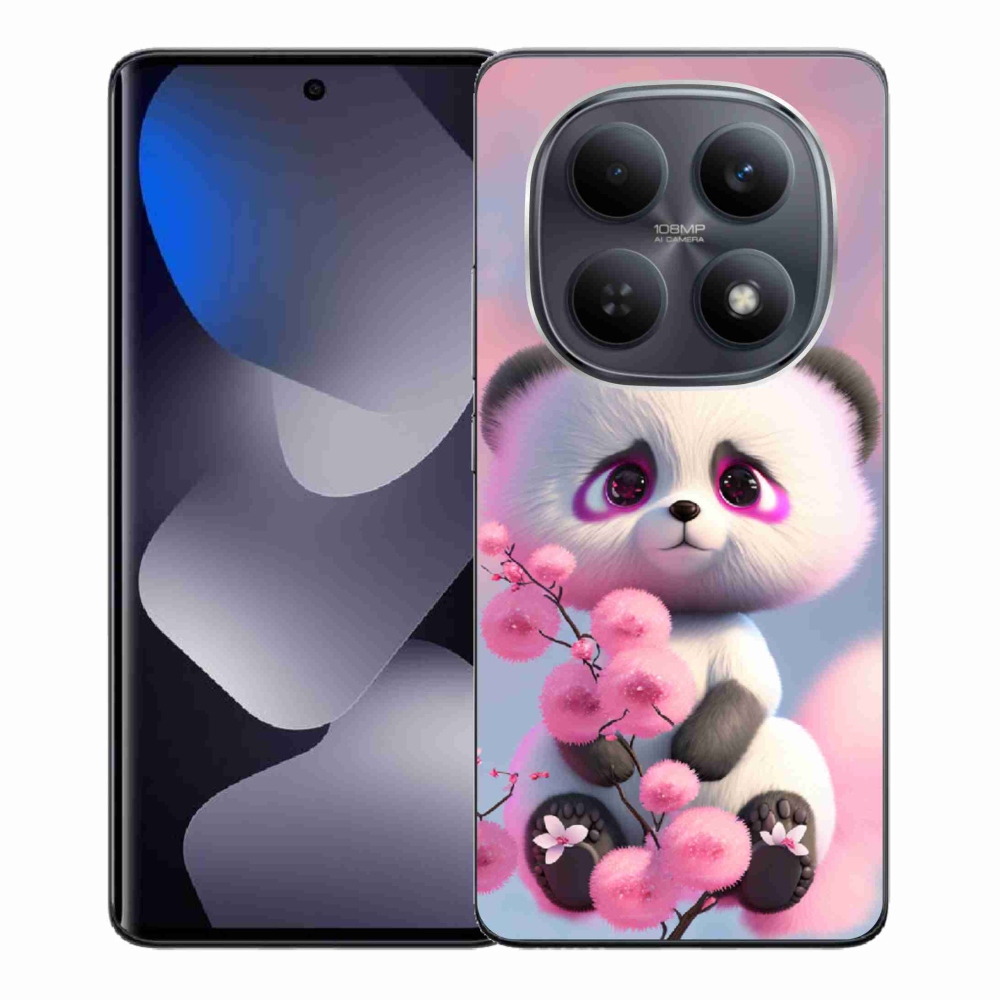 Gél borítás mmCase a Xiaomi Redmi Note 15 4G-hez - aranyos panda 1