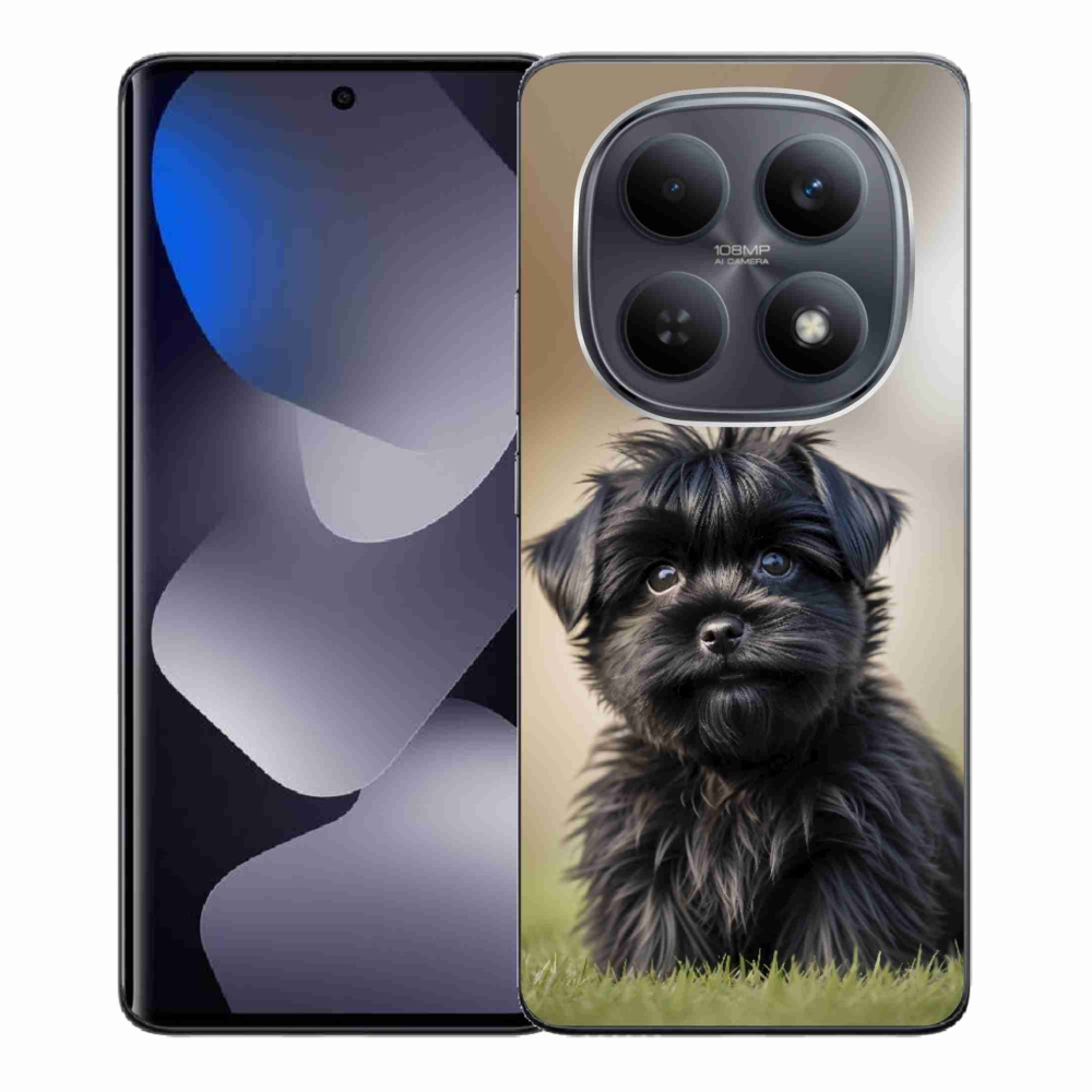 Gél borítás mmCase a Xiaomi Redmi Note 15 4G-hez - aranyos fekete kutya