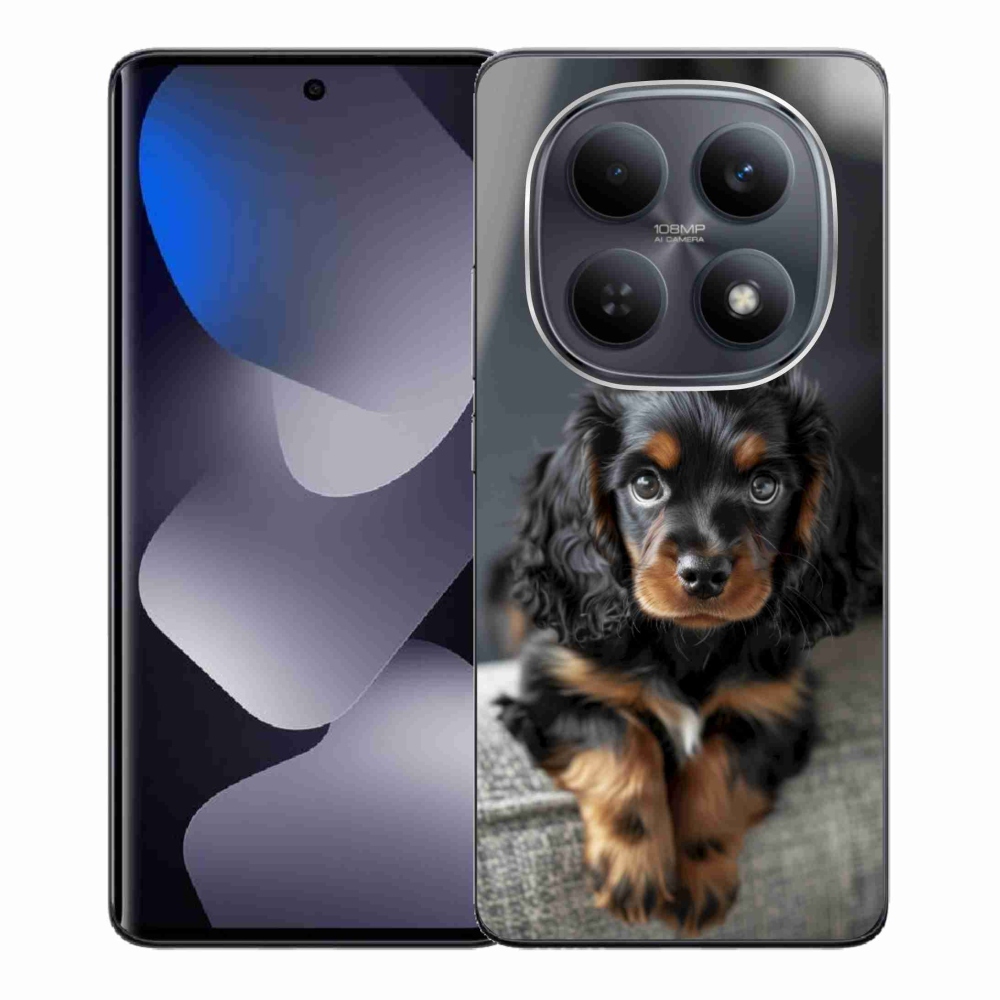 Gél borítás mmCase a Xiaomi Redmi Note 15 4G-hez - aranyos hosszú szőrű tacskó