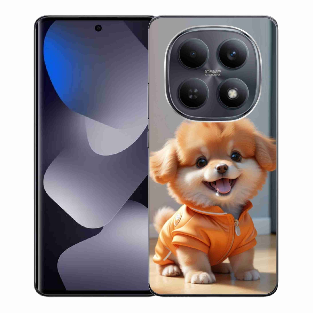 Gél borítás mmCase a Xiaomi Redmi Note 15 4G-hez - aranyos pomerániai pulóverben