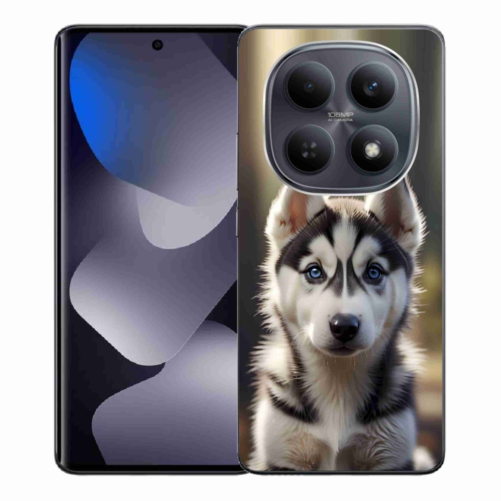 Gél borítás mmCase a Xiaomi Redmi Note 15 4G-hez - aranyos szibériai husky