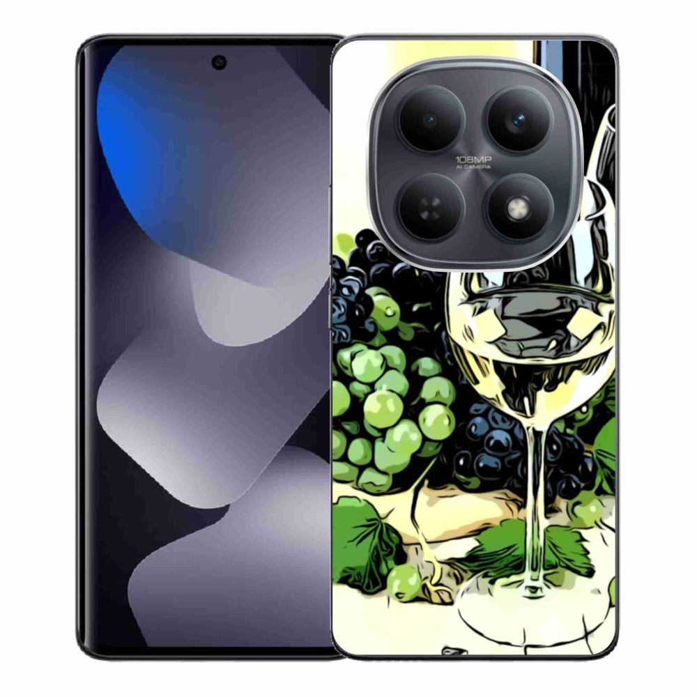 Gél borítás mmCase a Xiaomi Redmi Note 15 4G-hez - pohár bor