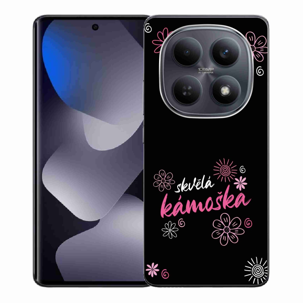 Gél borító mmCase a Xiaomi Redmi Note 15 4G - nagyszerű haver fekete háttérrel