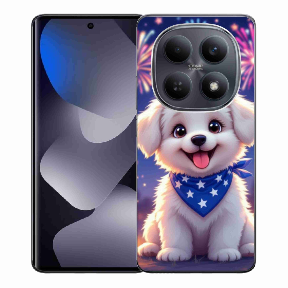 Gél borítás mmCase a Xiaomi Redmi Note 15 4G-hez - ünnepi kölyökkutyakölyök