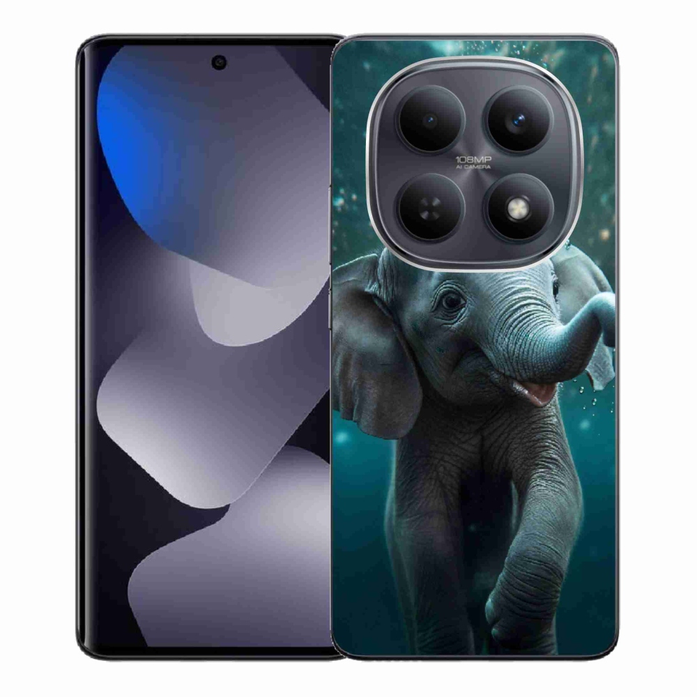 Gél borítás mmCase a Xiaomi Redmi Note 15 4G - elefánt a víz alatt