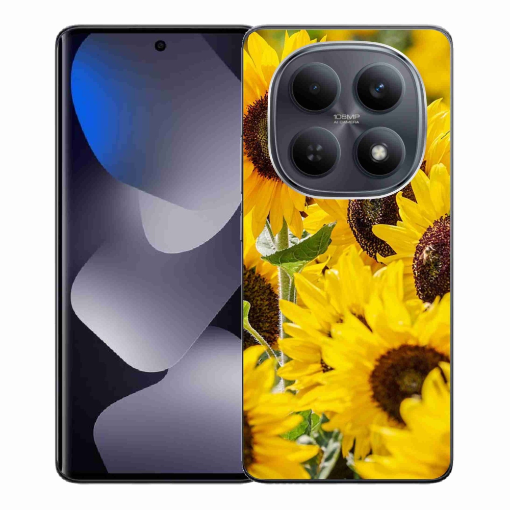 Gél borítás mmCase a Xiaomi Redmi Note 15 4G-hez - Napraforgó
