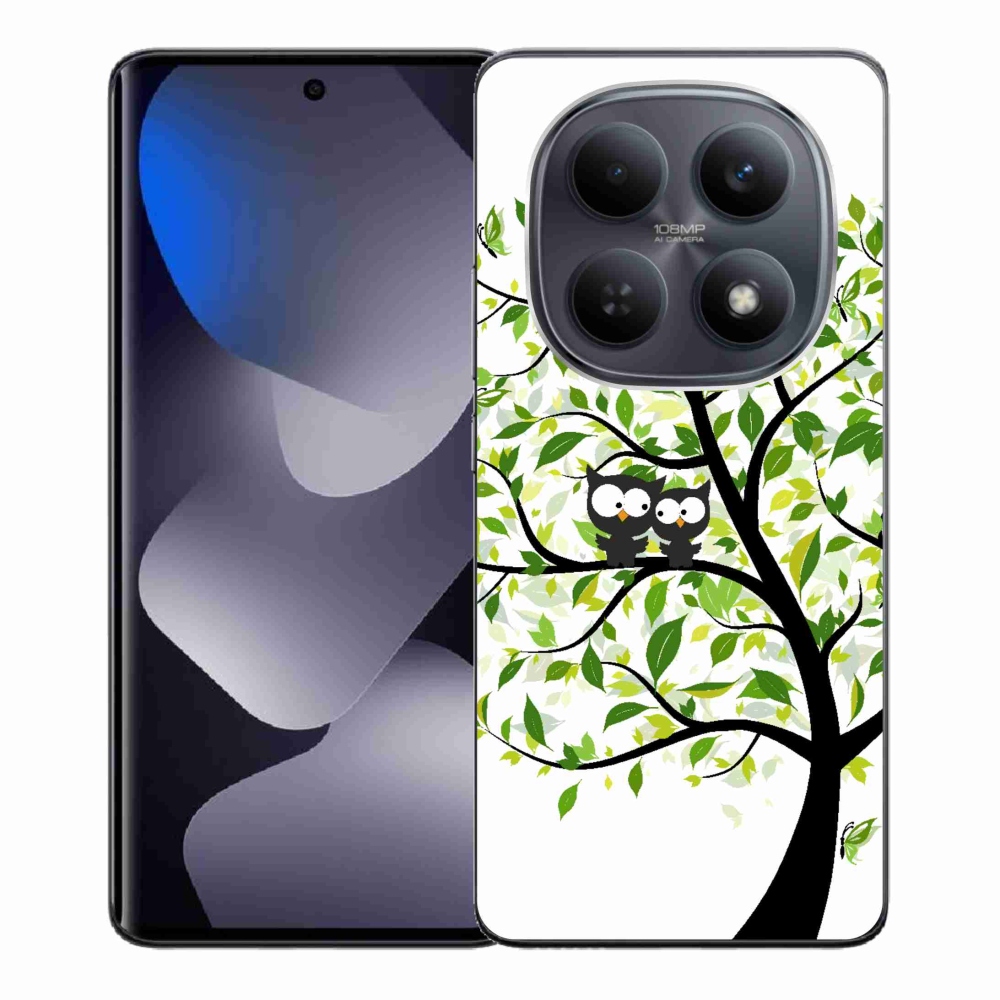 Gél borító mmCase a Xiaomi Redmi Note 15 4G-hez - baglyok a fán