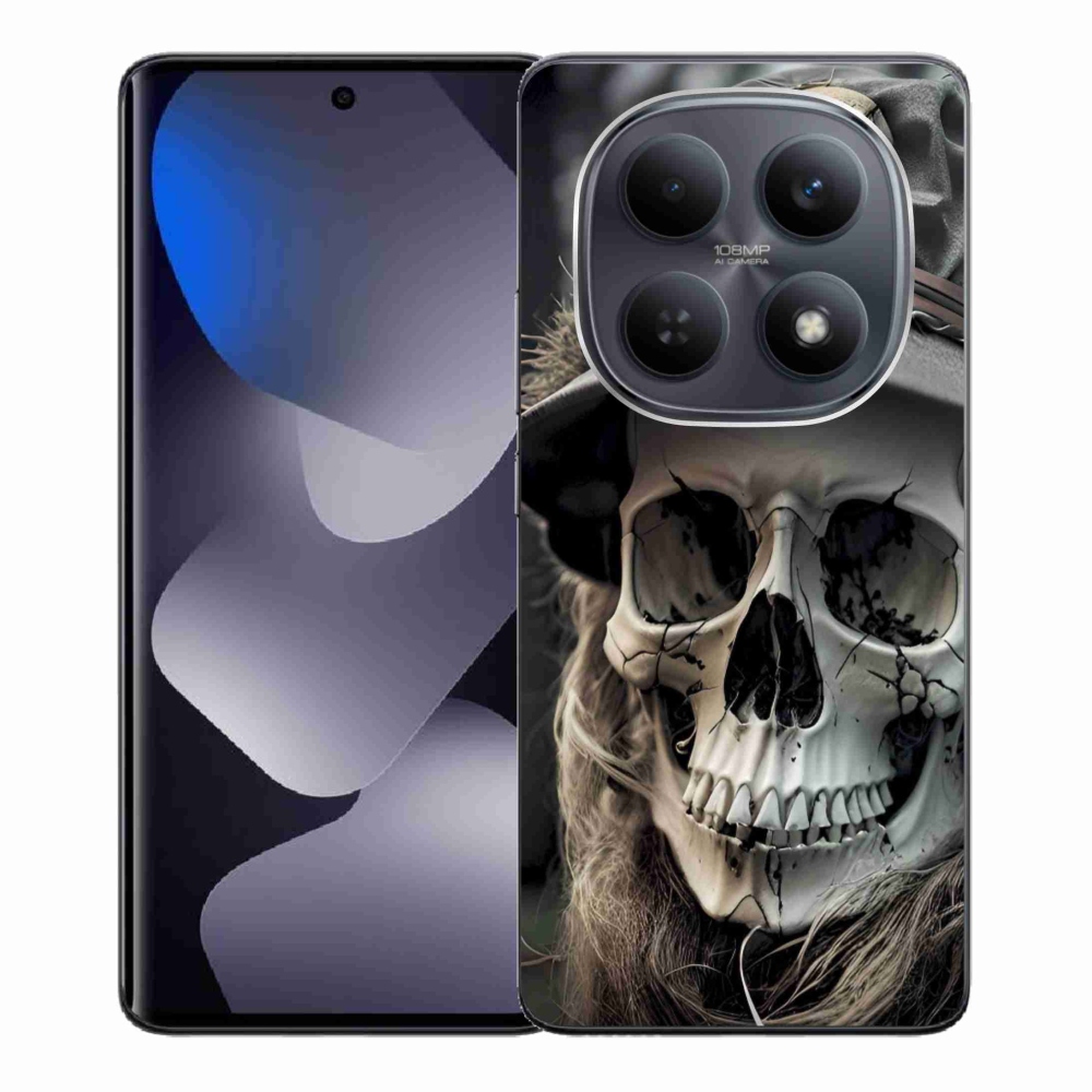 Zselés borítás mmCase a Xiaomi Redmi Note 15 4G-hez - sötét koponya