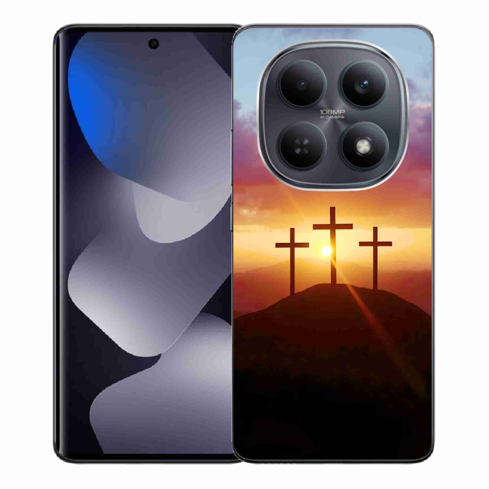 Gél borító mmCase a Xiaomi Redmi Note 15 4G-hez - három kereszt