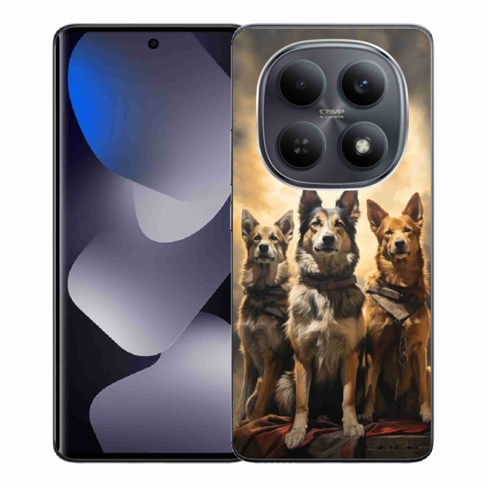 Gél borítás mmCase a Xiaomi Redmi Note 15 4G-hez - három kutya