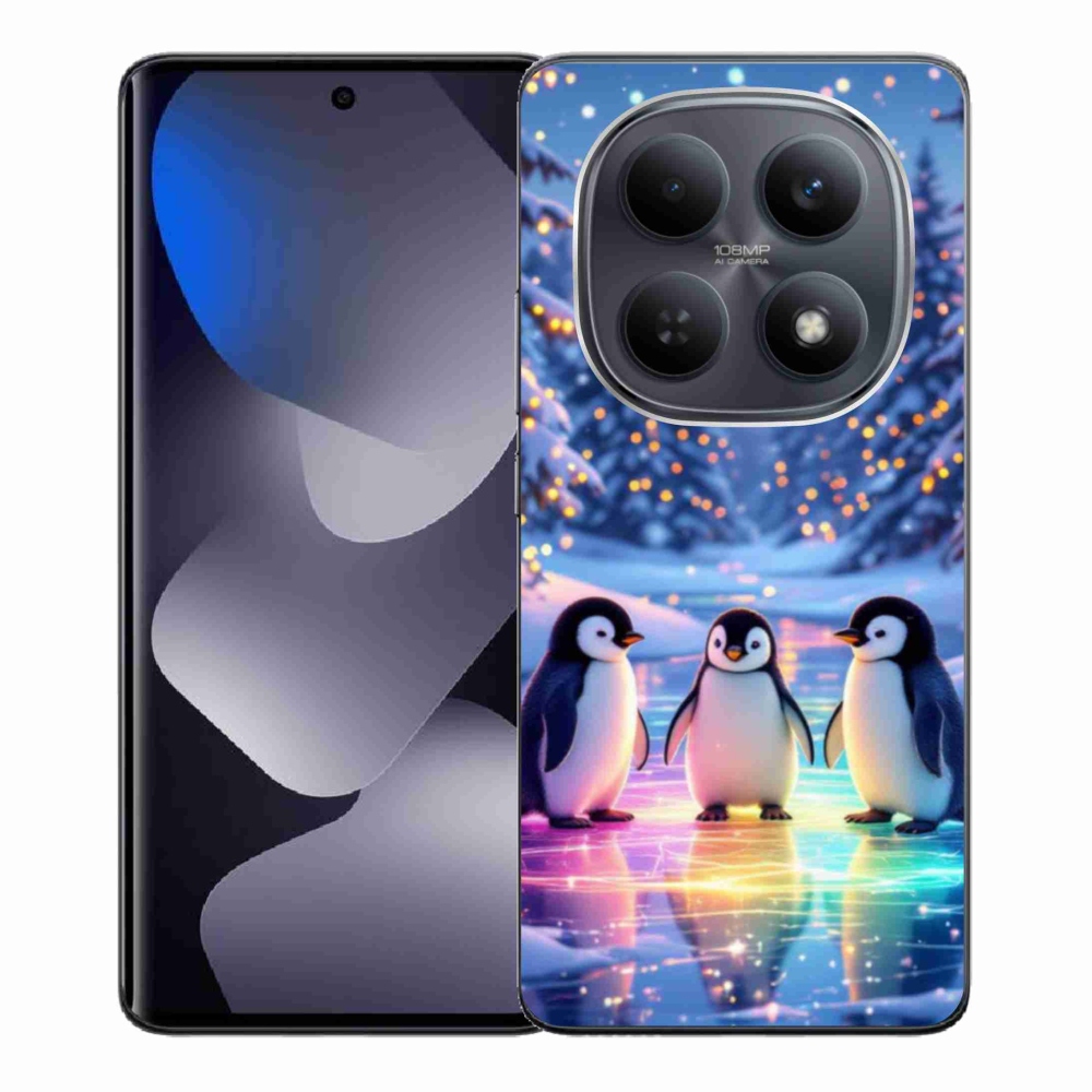Gél borítás mmCase a Xiaomi Redmi Note 15 4G-hez - pingvinek