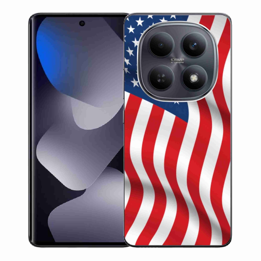 Gél borító mmCase a Xiaomi Redmi Note 15 4G - amerikai zászlóhoz