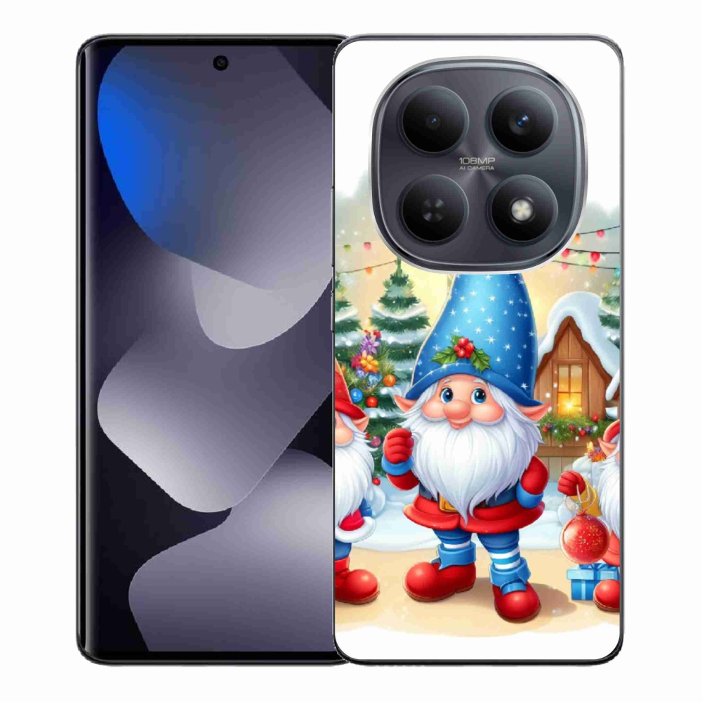 Gél borítás mmCase a Xiaomi Redmi Note 15 4G - karácsonyi manókhoz