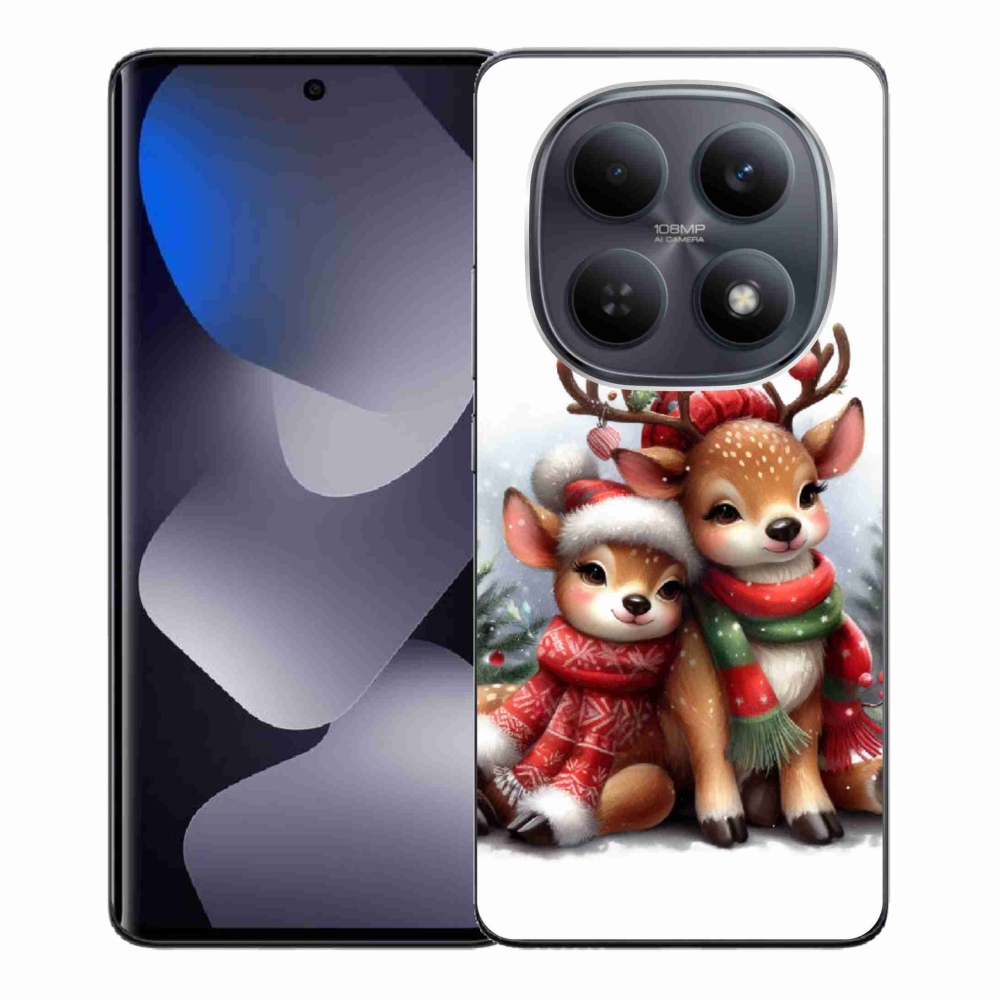 Gél borítás mmCase a Xiaomi Redmi Note 15 4G - karácsonyi rénszarvashoz