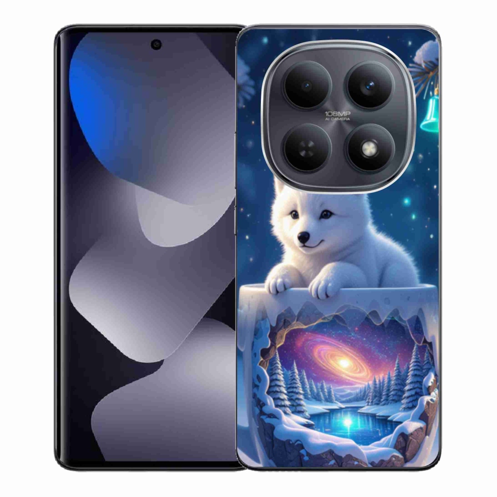 Gél borítás mmCase a Xiaomi Redmi Note 15 4G-hez - karácsonyi kölyökkutyakölyök