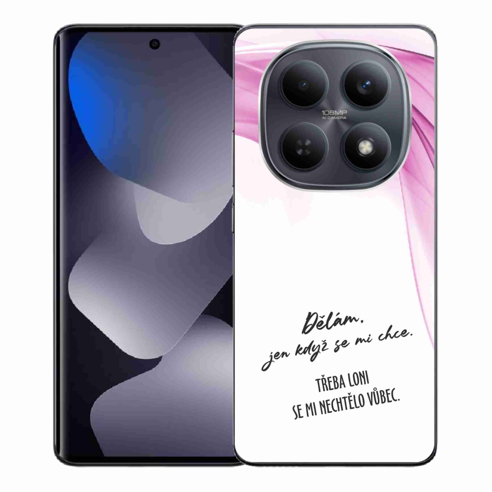 Gél borító mmCase a Xiaomi Redmi Note 15 4G-hez - vicces szöveg 12 fehér háttérrel