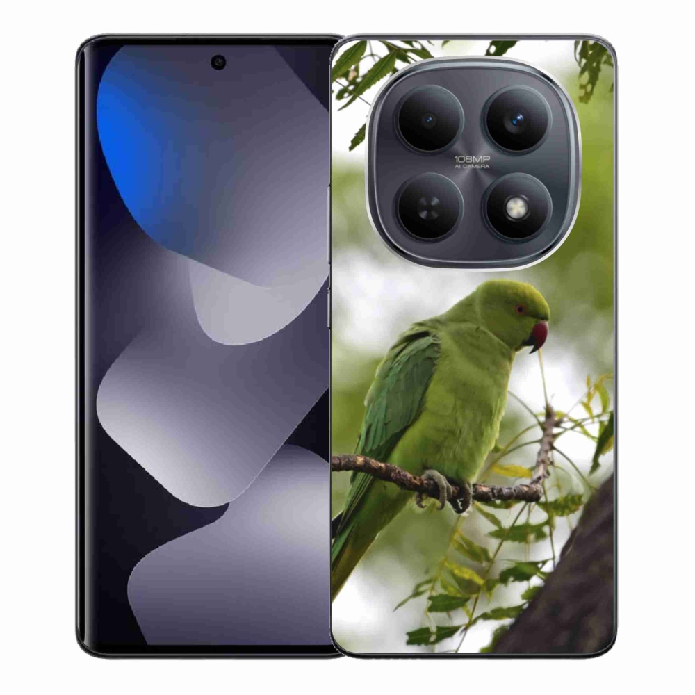Gél borítás mmCase a Xiaomi Redmi Note 15 4G-hez - zöld papagáj