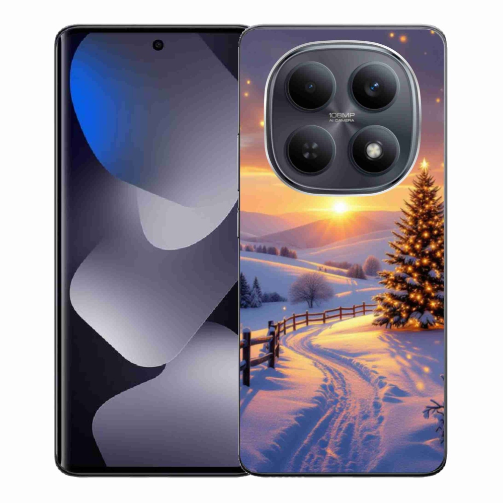 Gél borító mmCase a Xiaomi Redmi Note 15 4G-hez - téli tájkép