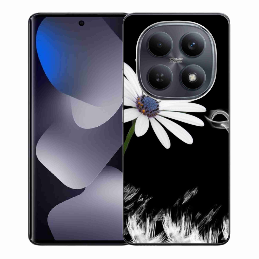 Gél borítás mmCase a Xiaomi Redmi Note 15 5G/Poco M8 5G-hez - fehér virág