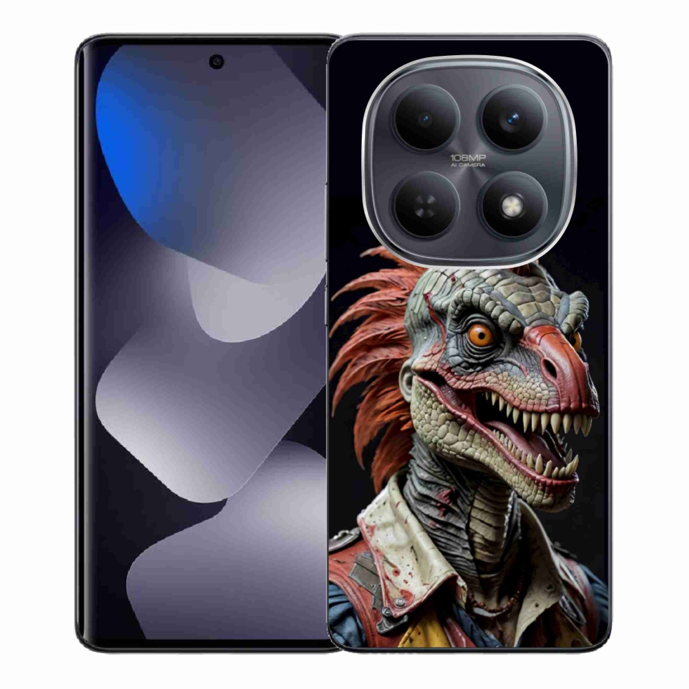 Gél borítás mmCase a Xiaomi Redmi Note 15 5G/Poco M8 5G - punk dinoszauruszhoz
