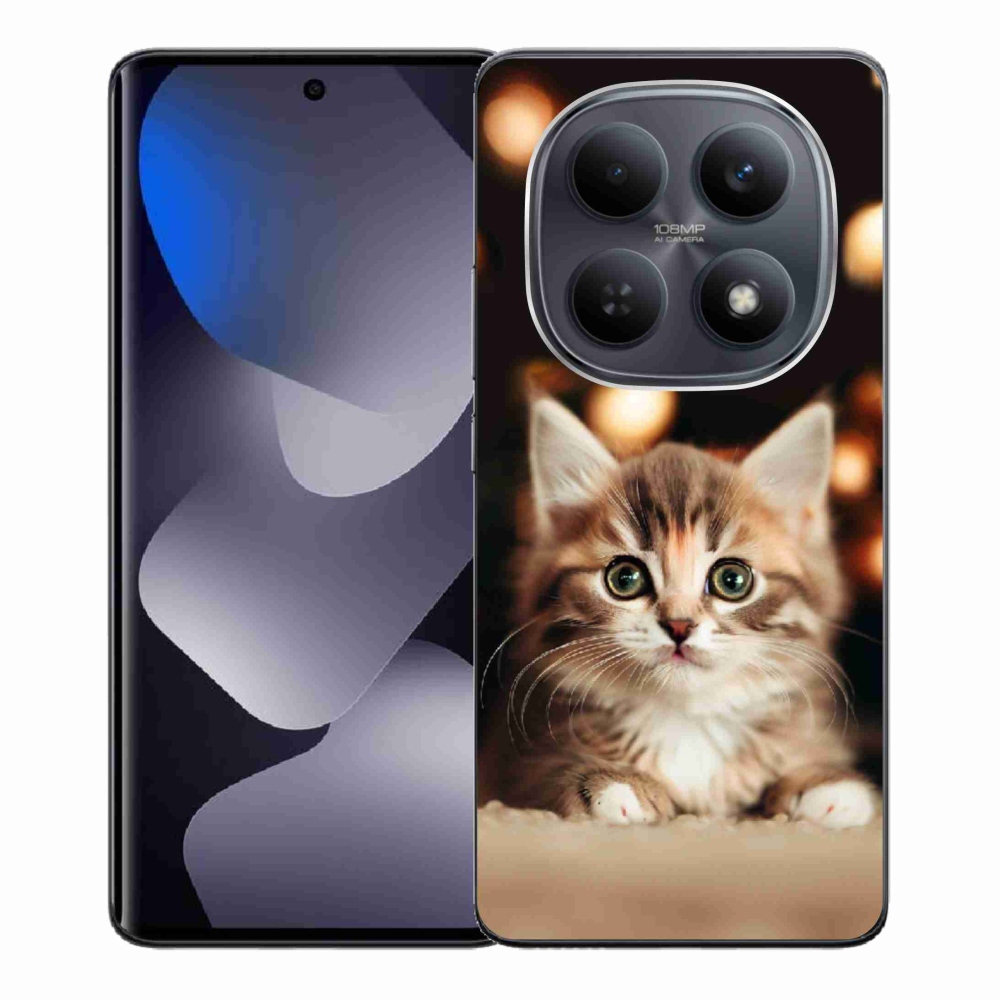 Gél borítás mmCase a Xiaomi Redmi Note 15 5G/Poco M8 5G számára - aranyos cica 2